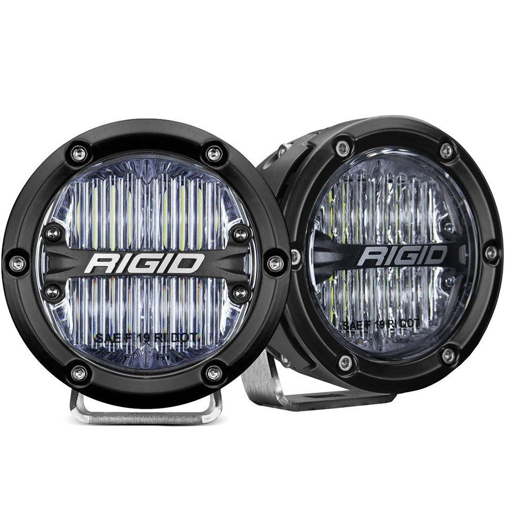RIGID Industries 360-Series 4" LED SAE Fog Beam - White - Pair [36120]