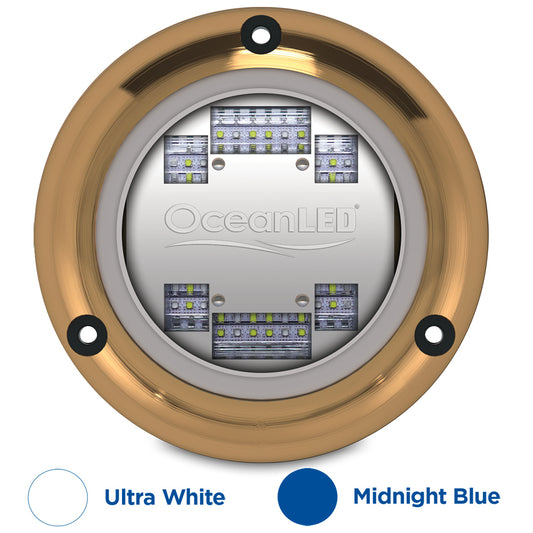 OceanLED Sport S3124s Underwater LED Light - Ultra White/Midnight Blue [012103BW]