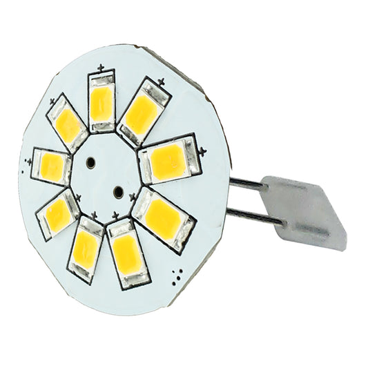 Lunasea G4 Back Pin 0.9" LED Light - Warm White [LLB-21BW-21-00]