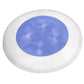 Hella Marine Slim Line LED 'Enhanced Brightness' Round Courtesy Lamp - Blue LED - White Plastic Bezel - 12V [980502241]