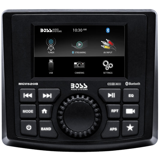 Boss Audio MGV520B Marine Stereo w/AM/FM/BT/USB/Rear Camera [MGV520B]